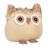 Relaxdays 3 x Türstopper Eule braun