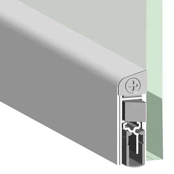 ATHMER Glastürdichtung Schall-Ex® DUO GS-8, Silikon, Länge: 833 mm beidseitige Auslösung