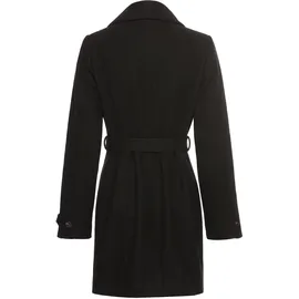 LAURA SCOTT LAURA SCOTT, Damen, Gr. 44, schwarz, Web, Obermaterial: 100% Polyester. Futter: 100% Polyester, unifarben, figurumspielend hüftbedeckend, ohne Ausschnitt, mit Riegel,verstellbar mit Knöpfen, Mäntel, mit Reverskragen und Gürtel, Topseller