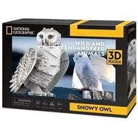 shantou cubicfun toys industrial co CUBICFUN - 3D Puzzle Schneeeule 32 Teile