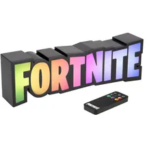 Paladone Fortnite RGB-Logo-Lampe mit Farbwechsel, offiziell lizenzierte Gaming-Lampe mit Fernbedienung, Wandmontage oder zum Aufstellen auf dem Schreibtisch, USB-betriebene Heimdekoration für Gamer