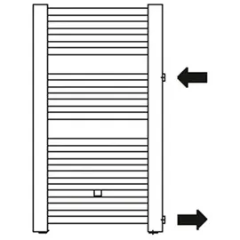 Kermi Badheizkörper 1770 x 524 mm 468 W weiß links