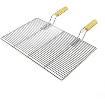 Wiltec Grillrost 54 x 34 cm Edelstahl silber