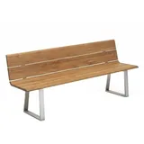 Niehoff Nova 180 x 52 x 89 cm edelstahl/teak gebürstet