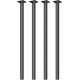 diy elements Element System Möbelfüße 4er-Set BURGUND Tischbeine Tischgestell Ø30 schwarz