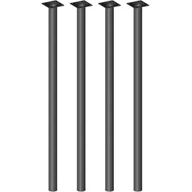 diy elements Element System Möbelfüße 4er-Set BURGUND Tischbeine Tischgestell Ø30 schwarz