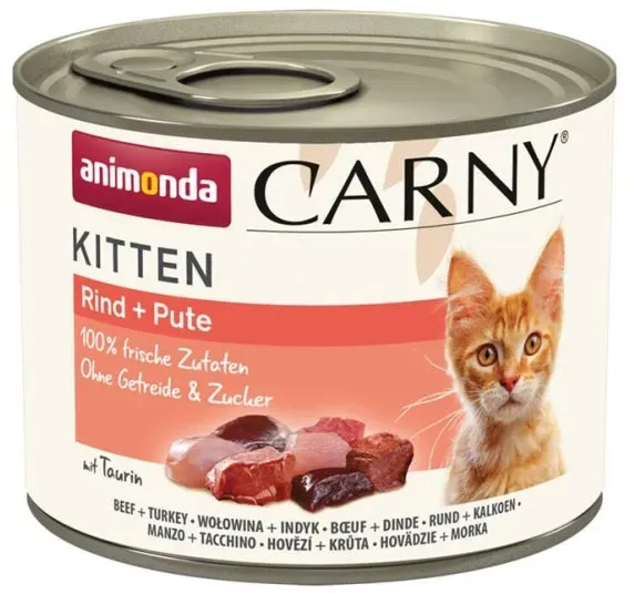 Animonda Carny Kitten Rind & Pute - 12x200g