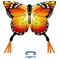 Ecoline Ecoline Butterfly Kite Monarch Kinderdrachen ab 5 Jahren, 95x120cm , inkl. 17kp Polyester Schnüre