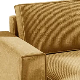 petits-meubles U-sofa 5-sitzig umbaubar Truhe Isaac Cord Gelb
