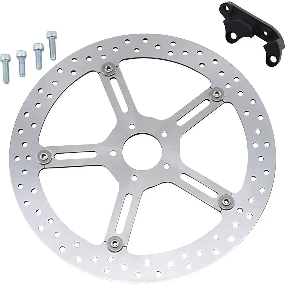 Arlen Ness Big Brake Harley Davidson Fxbb 1750 Abs Softail Street Bob 107 19 Bremsbeläge - Silver / Black - One Size