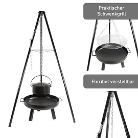 Lemodo Feuerschale 52 cm schwarz