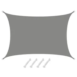 AMANKA UV Sonnensegel Wasserdicht 5x3 - Rechteckig - Sonnenschutz Segel Garten Terrasse