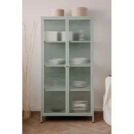 MID.YOU Vitrine Milton 80 x 160 x 40 cm Mintgrün
