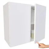 Miradu Kleine Badezimmermöbel Hängeschrank, Geräumiger medizinschrank, Modern Wandschrank, Kleiner Schrank, badezimmerschrank hängend, medizinschrank hängend, Bad Schrank (Weiß, 52x60x30)