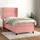 vidaXL Boxspringbett mit Matratze Rosa 90x200 cm Samt - Rosa