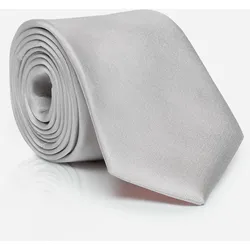Krawatte MONTI "LIVIO", Damen, silber, Seide, klassisch,festlich, Krawatten, mit edlem Glanz – ideal zur Hochzeit oder festlichen Anlässen