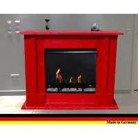 Bio Ethanol und Gelkamin Kamin Fireplace Cheminee Caminetti  Rafael Premium Rot