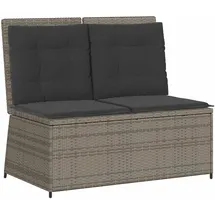 vidaXL Gartenbank 3394469 110 x 60 x 85 cm Grau