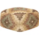 Beliani Pouf Maguri Jute Bunt