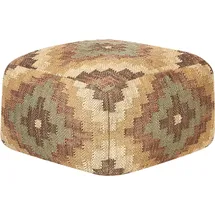 Beliani Pouf Maguri Jute Bunt