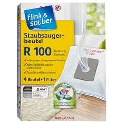 flink & sauber 4 Staubsaugerbeutel + 1 Filter »R 100« weiß