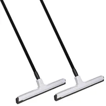 Novaliv Wasserabzieher Boden mit Stiel 43 cm Weiß 2 St.