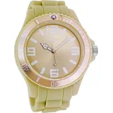 Oozoo Armbanduhr Timepieces Analog Silikon beige