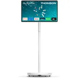 Thomson Go Plus Pro 27 Zoll (69 cm) FHD Smart Touch Display, Android, Sprachsteuerung, Hotspot, 5MP Kamera, Subwoofer, WiFi 6, Bluetooth, 4 Stunden Akku, Tragbarer Ständer - 27FE7M45