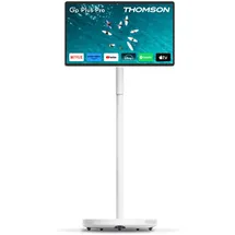 Thomson Go Plus Pro 27 Zoll (69 cm) FHD Smart Touch Display, Android, Sprachsteuerung, Hotspot, 5MP Kamera, Subwoofer, WiFi 6, Bluetooth, 4 Stunden Akku, Tragbarer Ständer - 27FE7M45