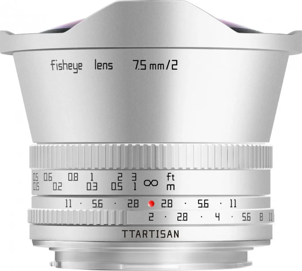 TTARTISAN 7,5mm f2,0 Fisheye Fuji X silber