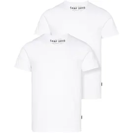 Camp David V-Shirt weiß XL
