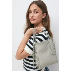 Gina Tricot - Y small chain bag - Accessoires - Beige - ONESIZE - Mädchen - Beige - ONESIZE