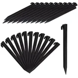 Relaxdays Kunststoff Heringe 32er Set Schwarz