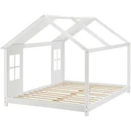 [en.casa] Kinderbett Tostedt 120 x 200 cm Kiefer weiß