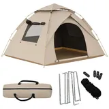 Campingzelt Pop Up Zelt Kuppelzelt Leichtzelt Sommerzelt Zelt 3 bis 4 Personen