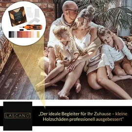 Lascano Reparaturset, für Laminat Parket, Holz, Vinylböden und Fliesen inkl. Wachsschmelzer mit USB-Anschluss
