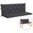 vidaXL Bankauflage 150 x 50 x 7 cm anthrazit 2 St.