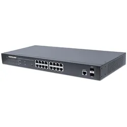 Intellinet 16-Port Gigabit Ethernet PoE+ Web-Managed Switch with 2 SFP Ports, IE