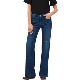 MAC Dream Wide Leg Jeans in Cobalt Authentic Waschung-D36 / L32