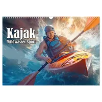 Calvendo Kayak Wildwasser Sport (Wandkalender 2026 DIN A3 quer),