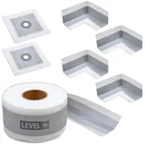 LEVEL+ Dichtungsband Bandset Dusche Balkon Dichtband Dichtbahn Duschelement SET EZ1
