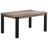 VCM ebuy24 Esstisch, Emile (160 x 90 x 77 cm, Esszimmer, Tische, Esstische - 2 Jahre Gewährleistung - mind. 14 Tage Rückgaberecht - Braun