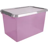 SUNWARE Aufbewahrungsbox Comfort Line 62 l 1-tlg. rosa transparent