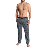 TOM TAILOR Schlafhose Pyjamahose mit Eingriff, Knopf, Bindeband blau 54