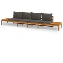 vidaXL Gartenbank 2 Stk. Akazienholz  Grau