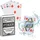 Relaxdays Pokerkarten Plastik, wasserfestes Kartenspiel, reiß- & knickfest, 54 Karten, Texas Hold'em, Profi Pokerset