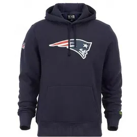 New Era New England Patriots NFL Team Logo Hoody Blau Kapuzenpullover - XL