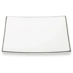 Gmundner Keramik Grauer Rand, Dessertteller Trend (20x20cm)