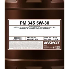 Pemco iDrive 345 PM0345-20 5W-30 20 l