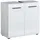 trendteam Waschbeckenunterschrank Skin 60 x 56 x 31 cm Weiß Hochglanz